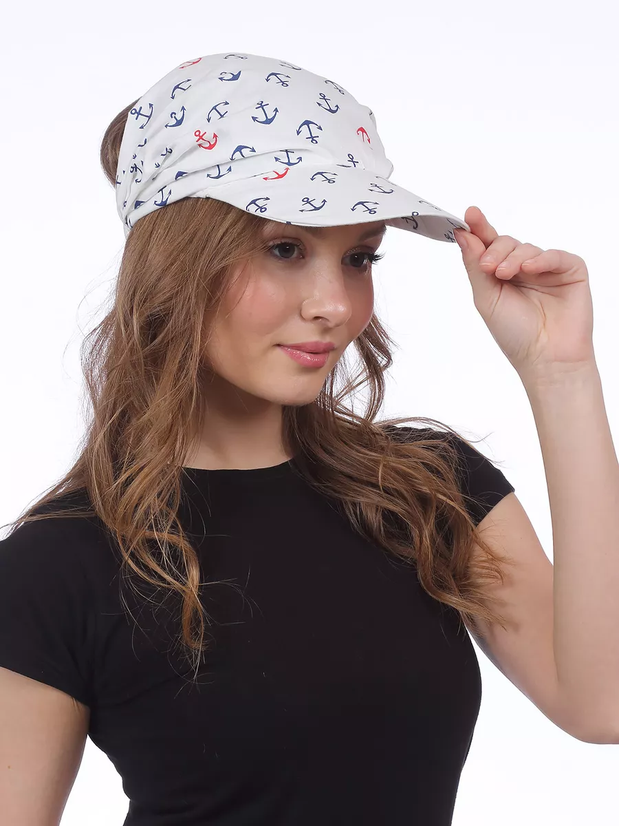 Бандана с козырьком на резинке