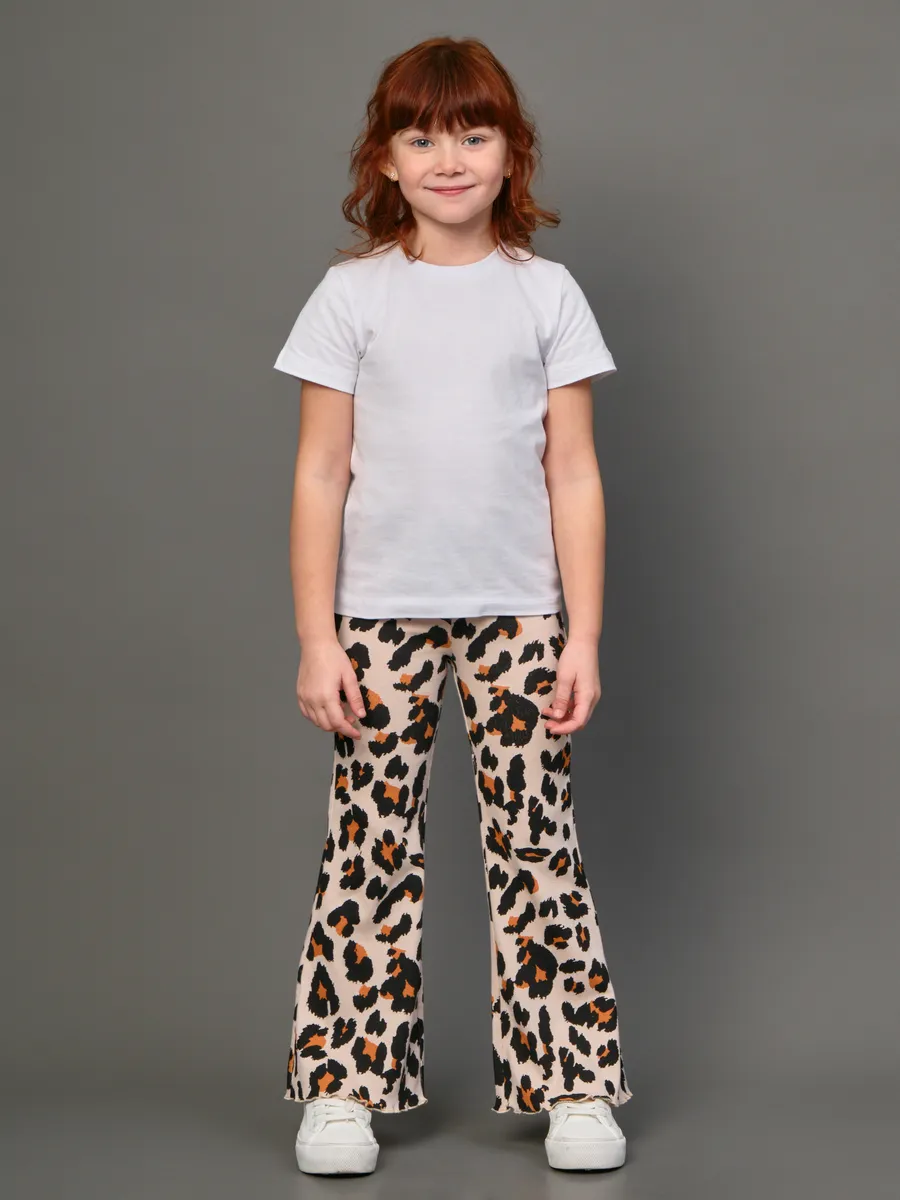 Леггинсы (лосины) клеш в рубчик