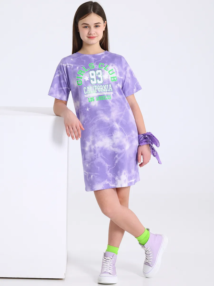 Платье - футболка туника подростковая