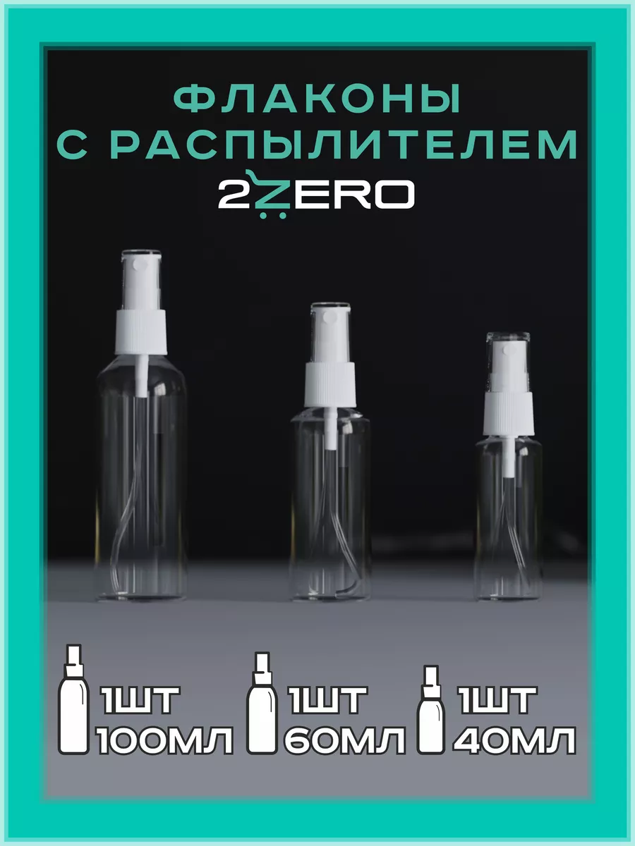 Флакон с распылителем спрей для духов 100мл 60мл 40мл