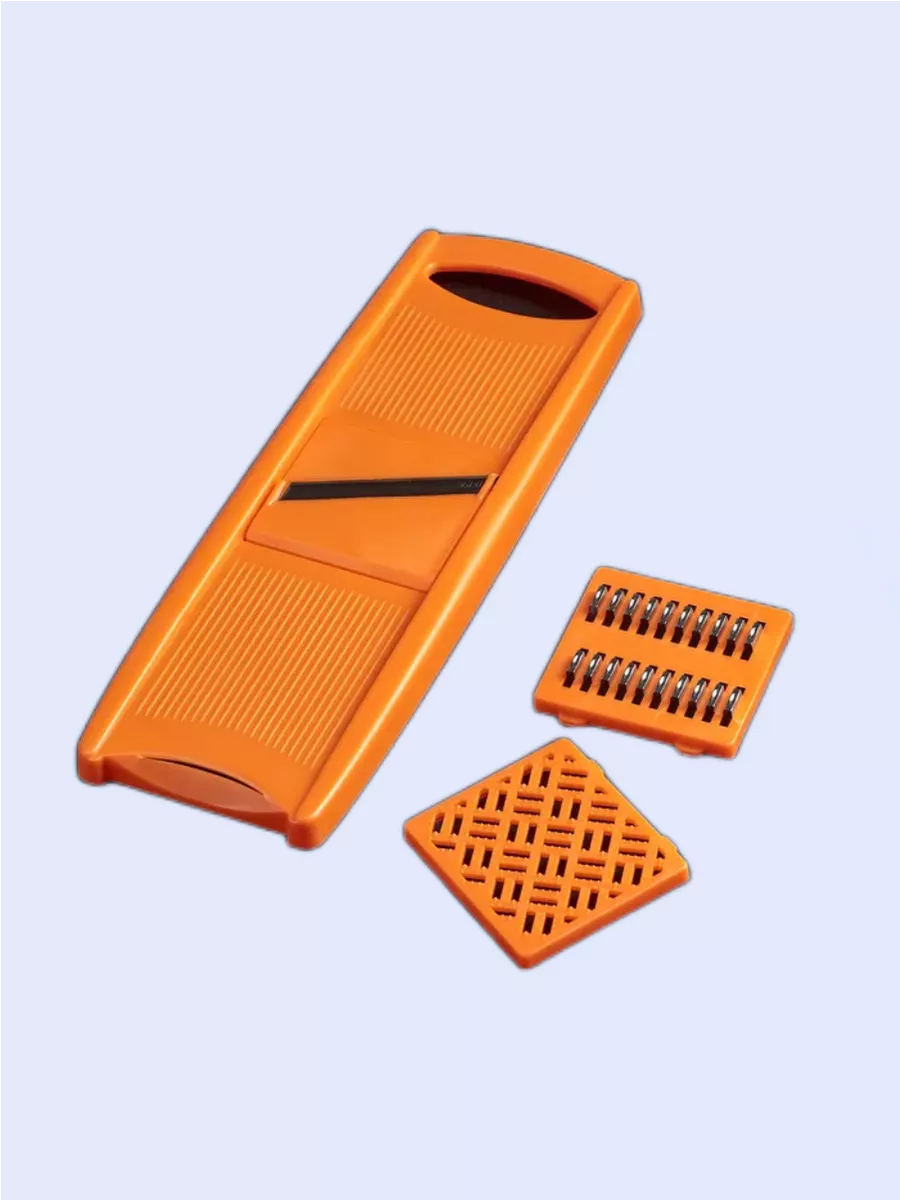 Овощерезка ручная с насадками 3 шт шинковка, либра-пласт