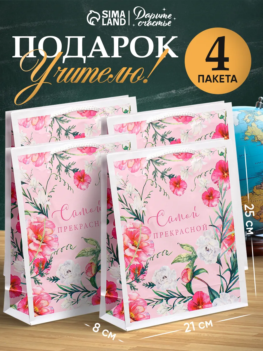 Набор подарочных пакетов для упаковки подарка