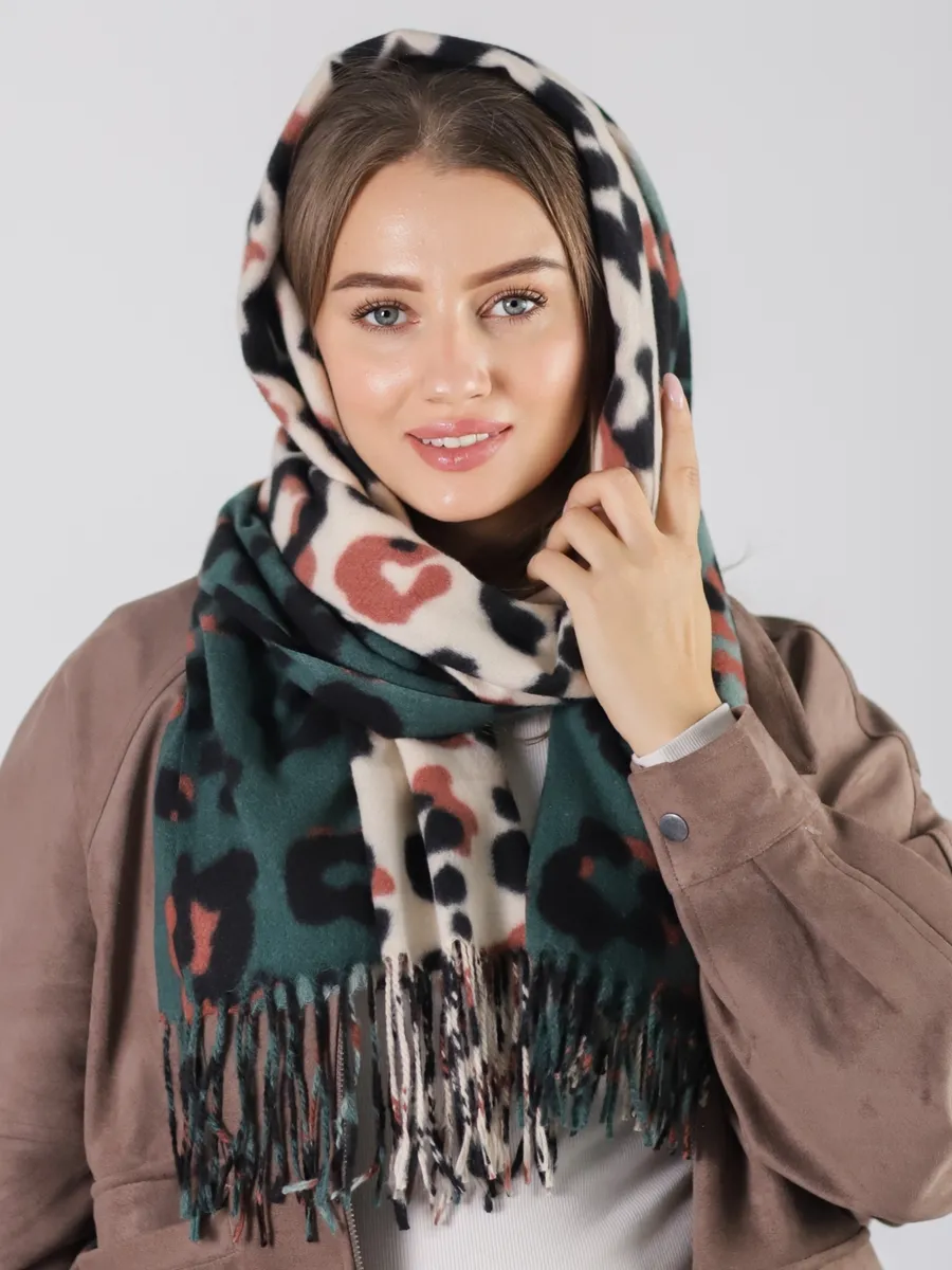 Палантин кашемир теплый