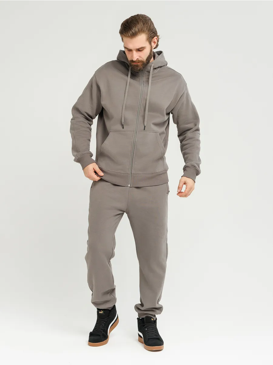 Костюм спортивный утепленный на молнии c начесом