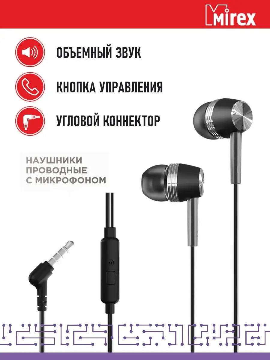 Наушники вакуумные проводные с микрофоном S E589 A