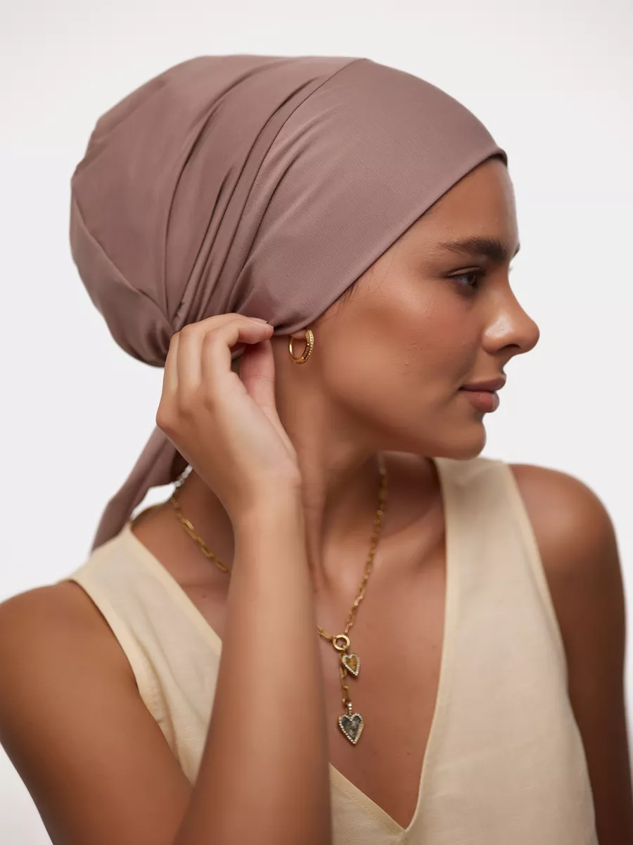 Бандана мусульманская на голову подхиджабник на резинке бони