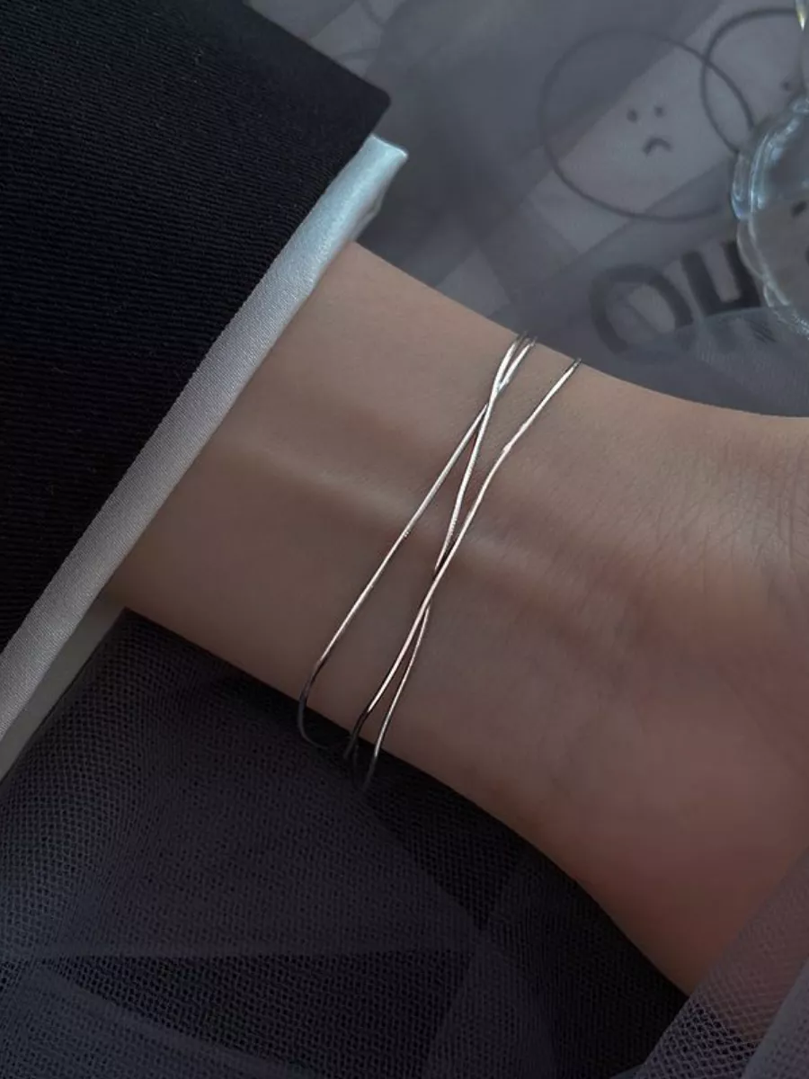 Браслет тройной бижутерия