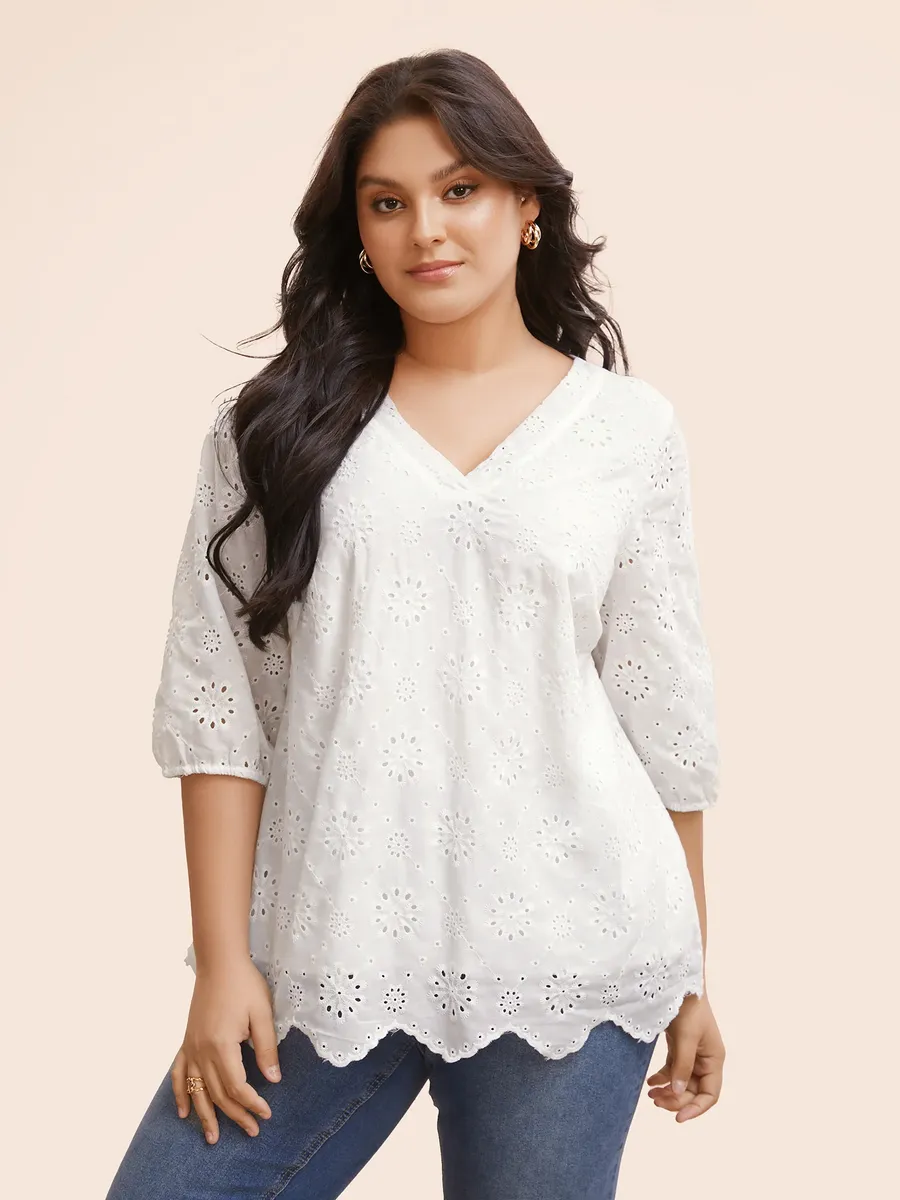 Блузка нарядная шитье больших размеров