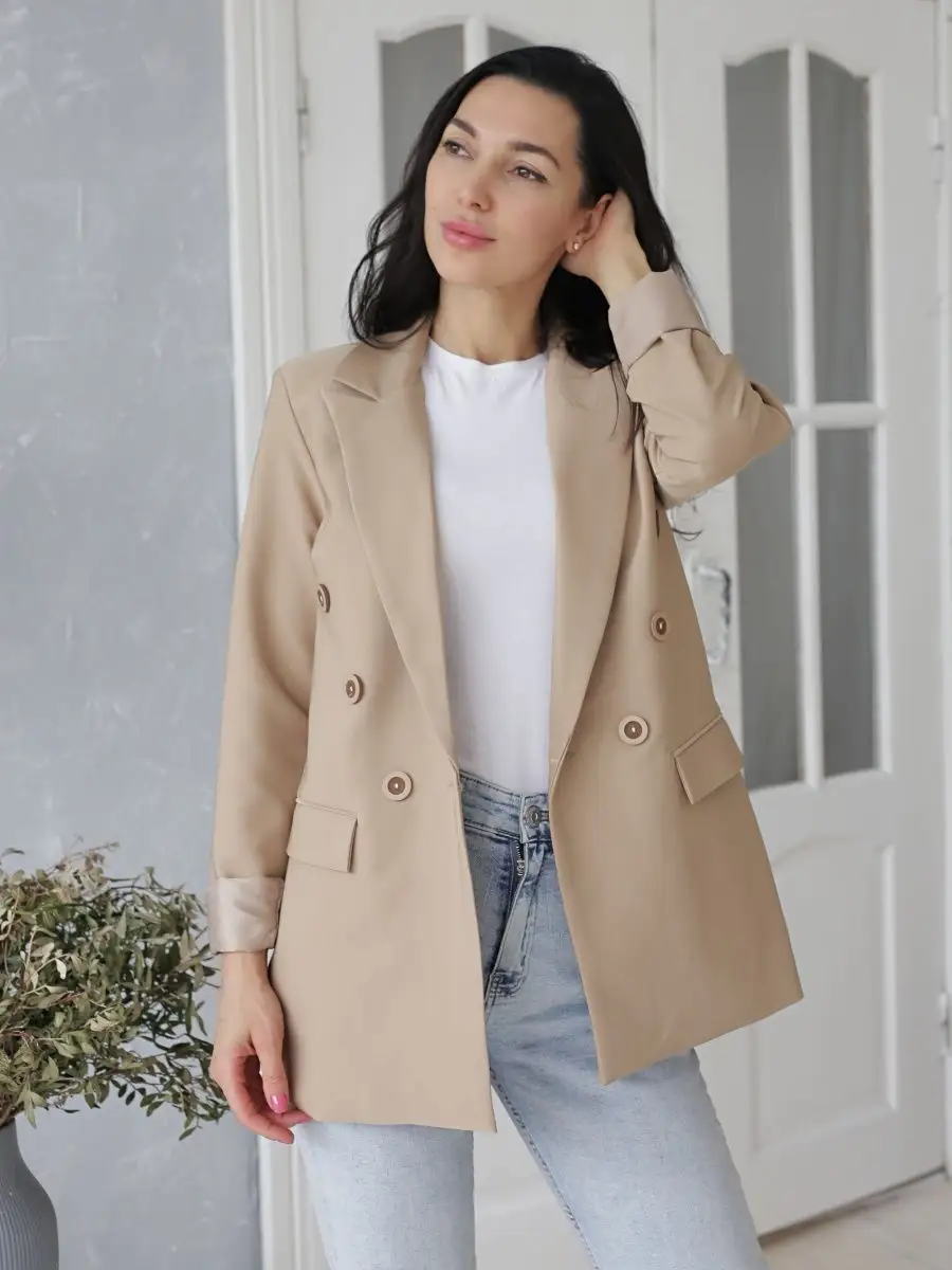 Пиджак базовый приталенный