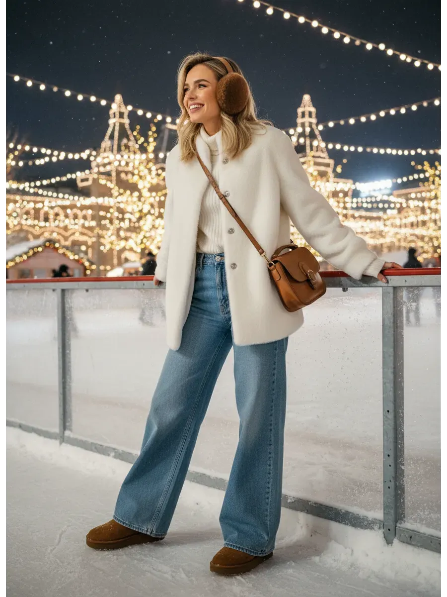 Шуба искусственная женская укороченная