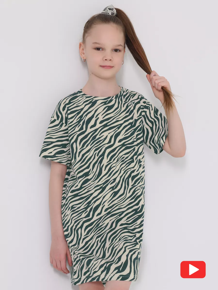 Платье - футболка туника подростковая
