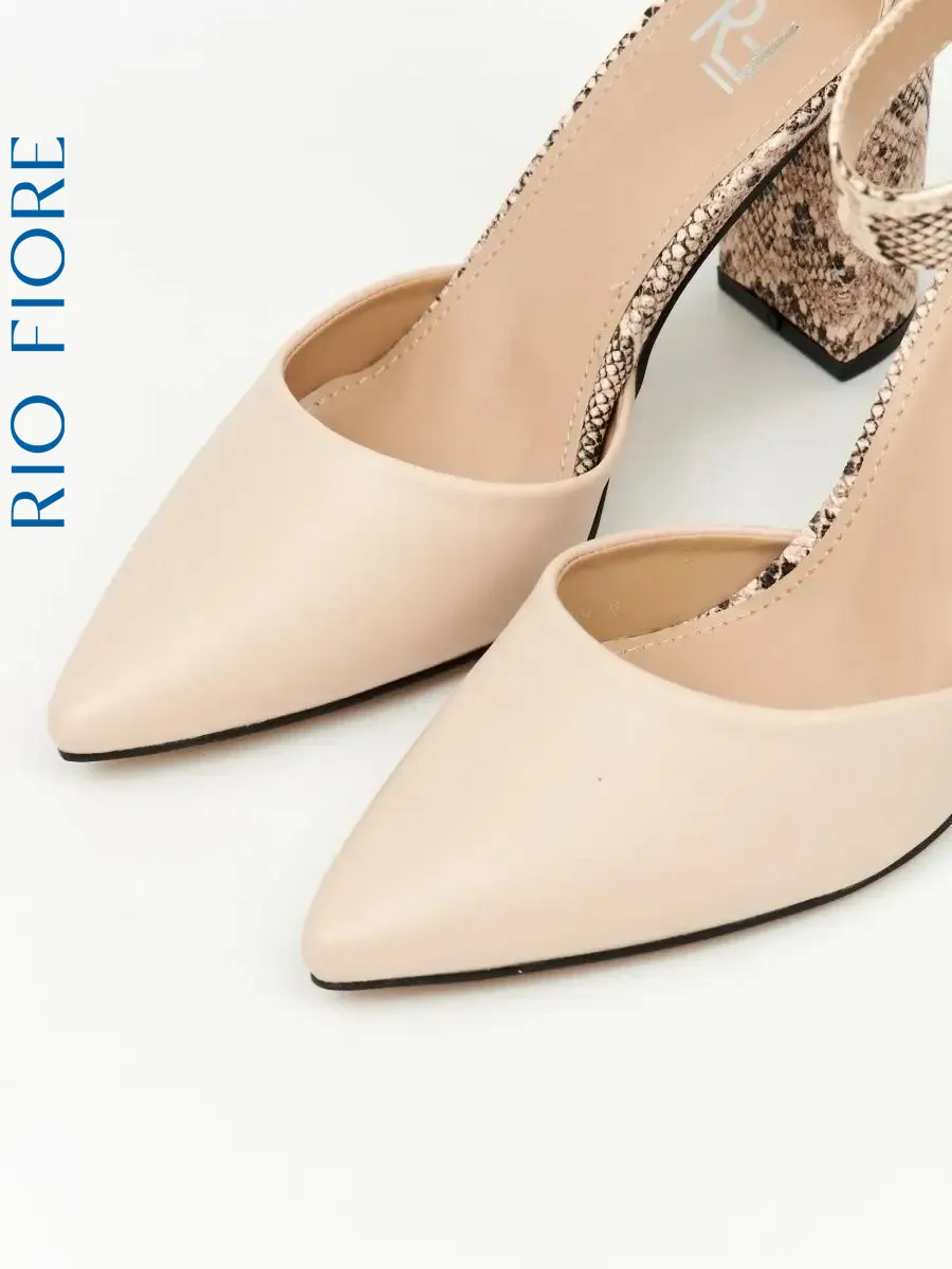 Туфли на каблуке вечерние с ремешком