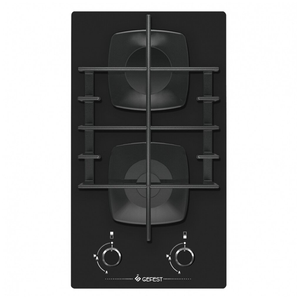 Газовая варочная панель Gefest ПВГ 2002 черный (закаленное стекло)