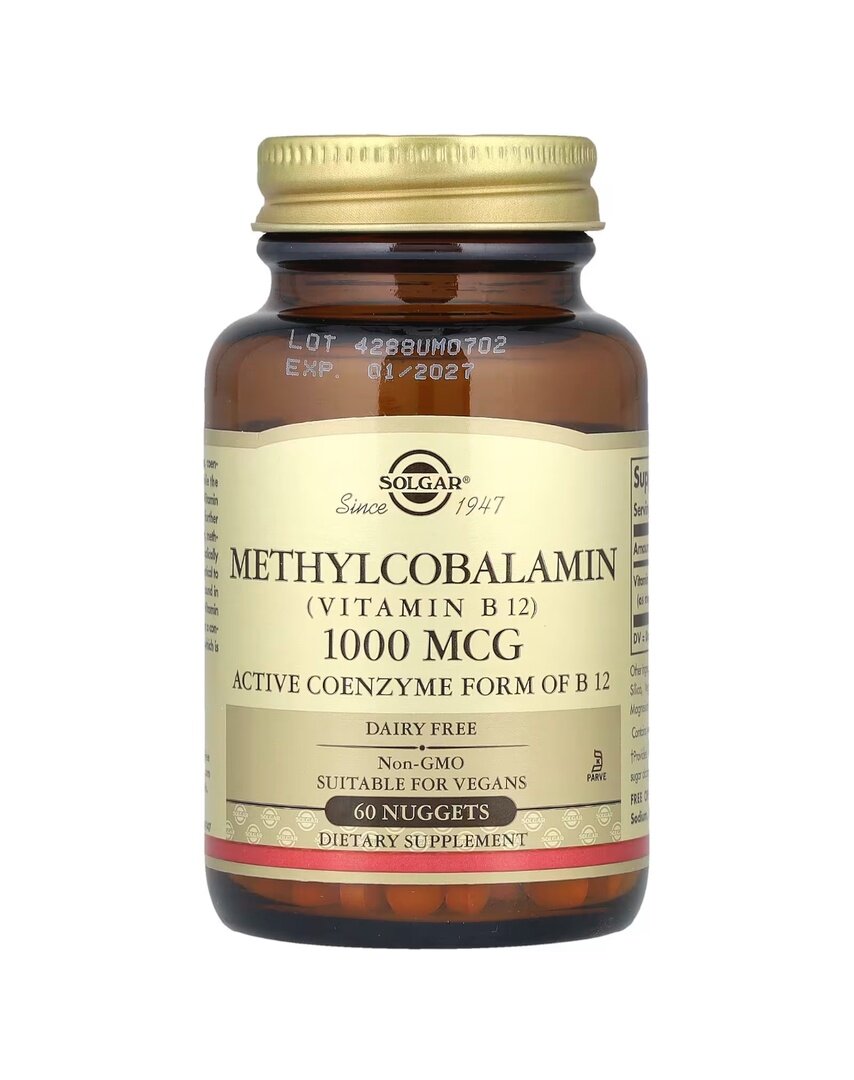 Solgar витамин В12 метилкобаламин 1000 мкг сублингвальный 60 шт.