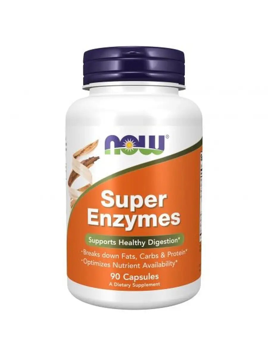 Now, Нау, Супер Энзимы, для пищеварения, 90 капсул