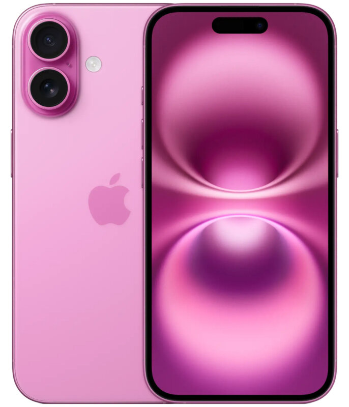 Смартфон Apple i Phone 16 128 Gb ( Nano Sim + e Sim) Pink (розовый)