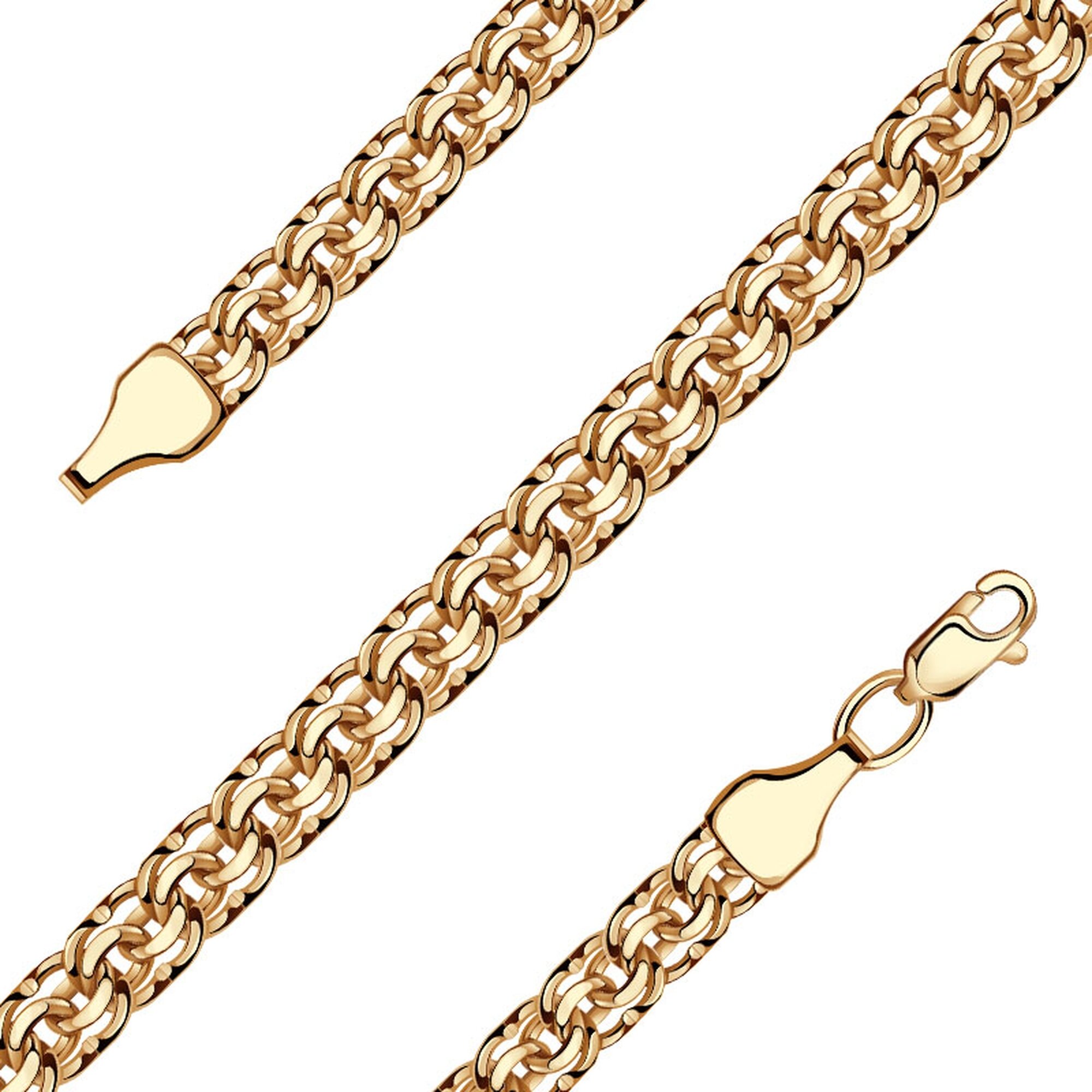 Браслет Diamant online, красное золото, 585 проба