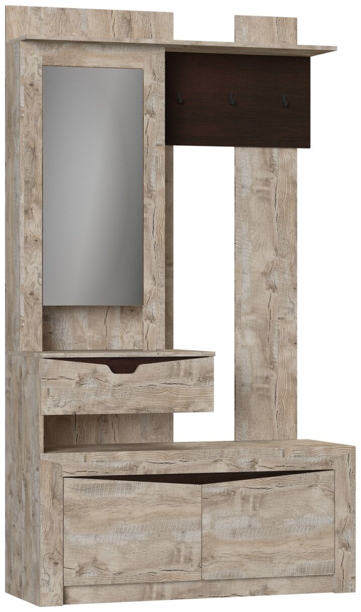 Коллекция Хилтон Прихожая (440) Дуб юкон/ Гранж (набор)