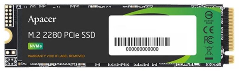 Твердотельный накопитель Apacer A S2280 P4 X 1 ТБ M.2 A P1 TBA S2280 P4 X без радиатора