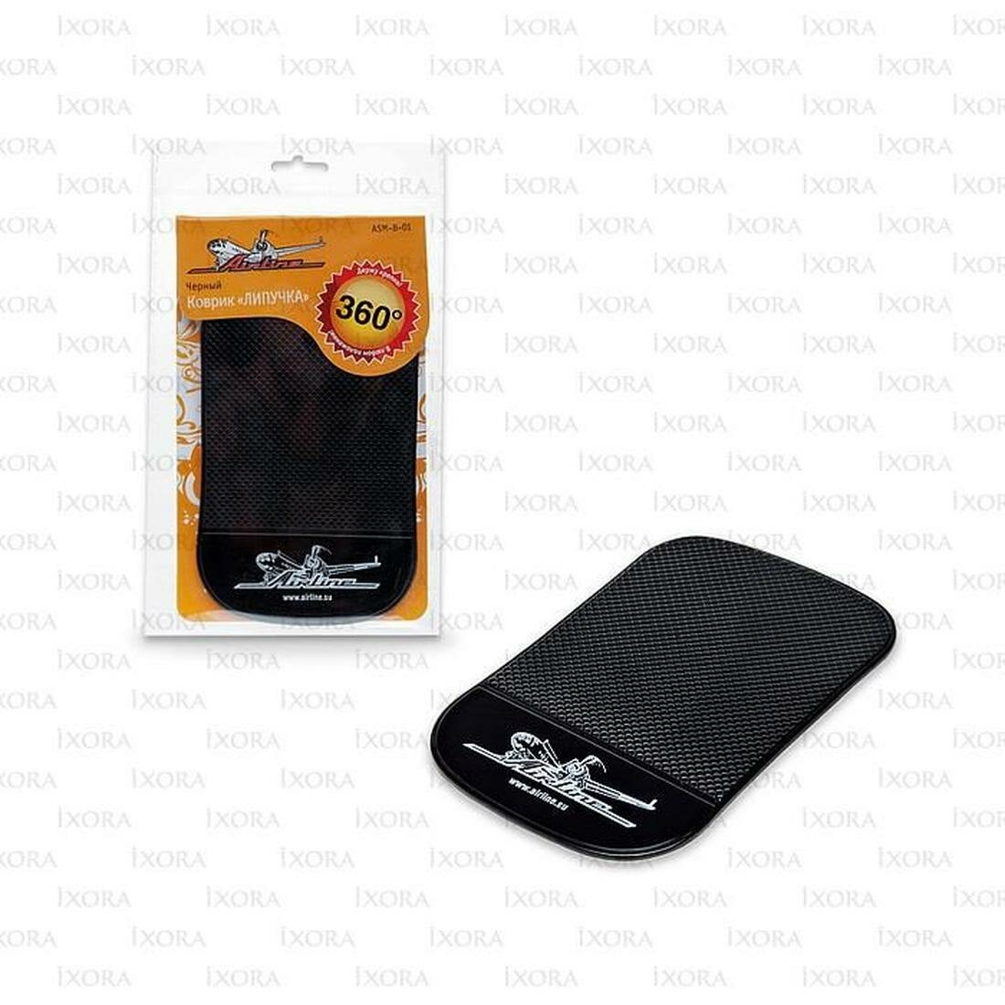 Коврик-липучка автомобильный Airline ASM B01, черный, установка на универсальное