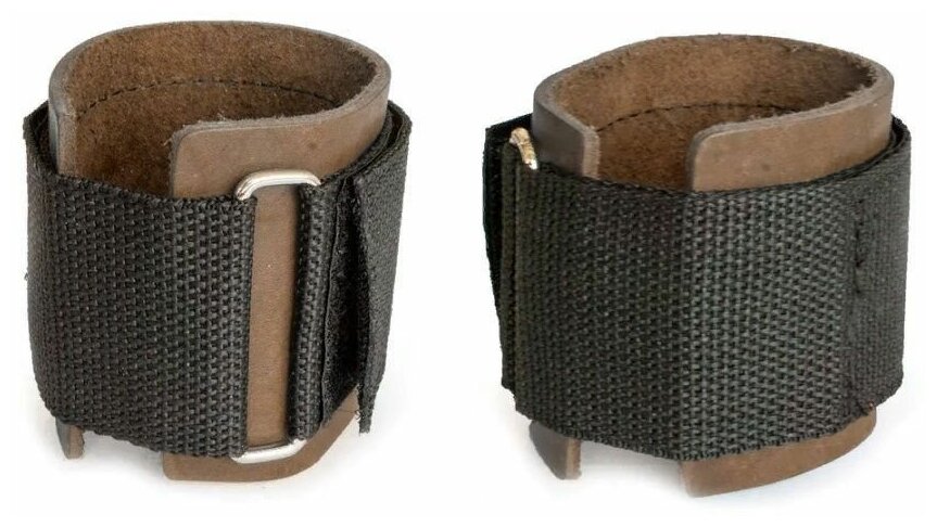 Напульсник Re Koy FHKB для тяжелой атлетики из натуральной кожи коричневый, 2 шт