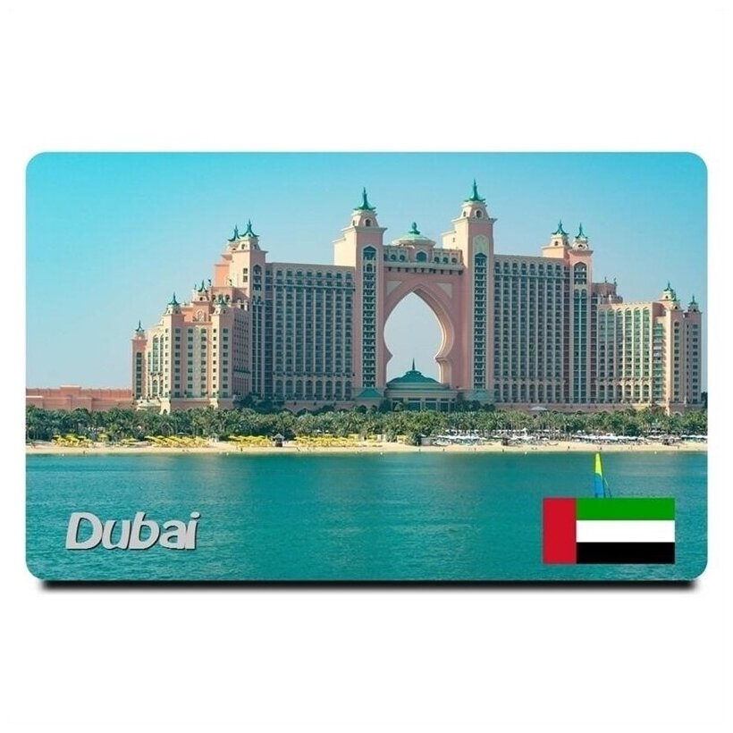 Магнит на холодильник Дубай, Арабские Эмираты 54x86мм
