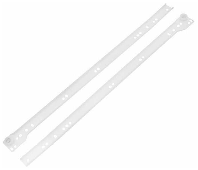 Направляющие для выдвижных ящиков роликовые SANBERG 500 мм белые