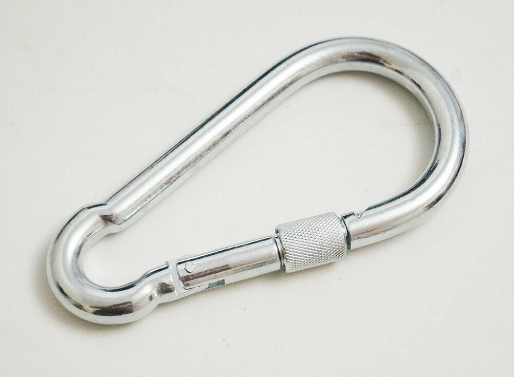 Карабин 16см монтажно-пожарный с резьбой фиксатором