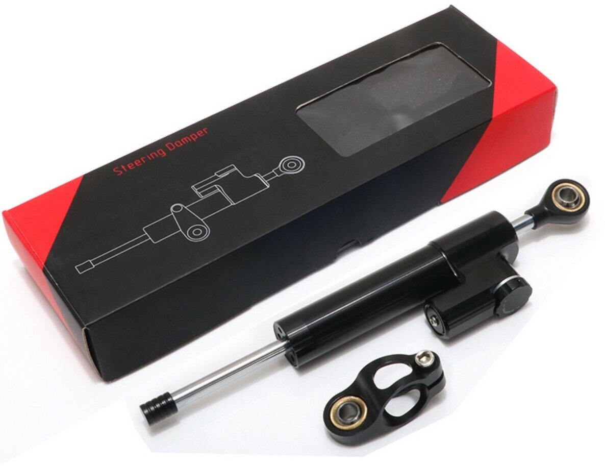 Универсальный масляный демпфер 255 мм для электросамокатов , мотоциклов Регулируемый Демпфер рулевого управления для антивоблинг