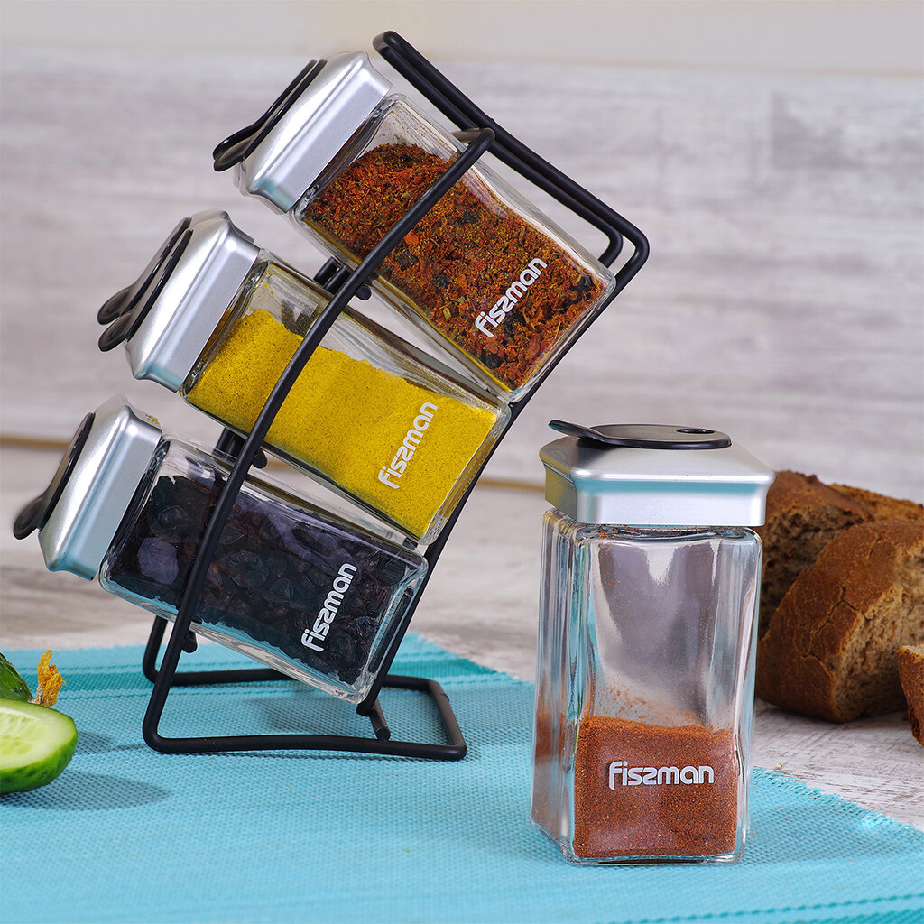 Набор для приправ Fissman 7 предметов (стекло) (6434)