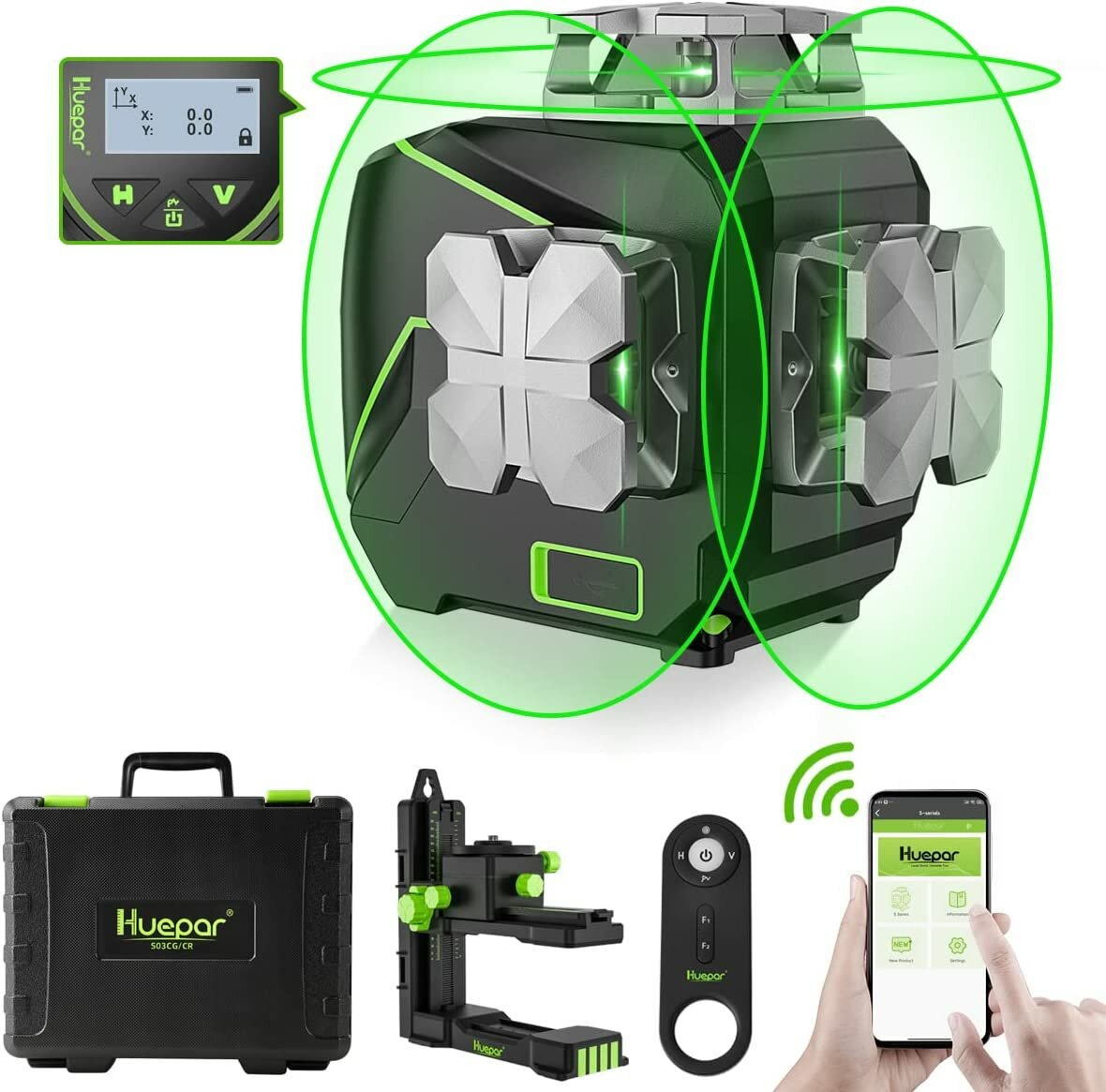 Лазерный уровень Huepar S03 CG