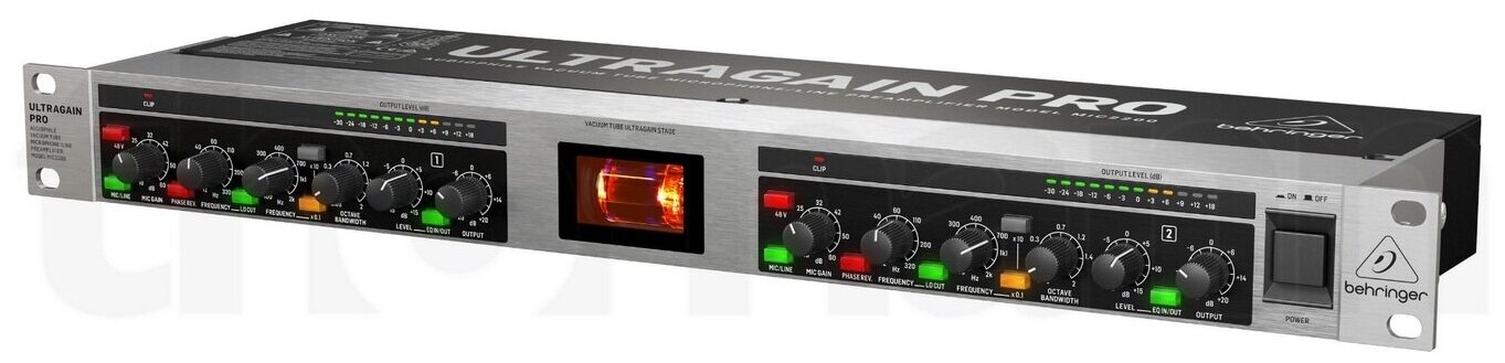 Behringer MI C2200 V2 2-канальный ламповый предусилитель для микрофонов/линейных источников ( MI C2200)