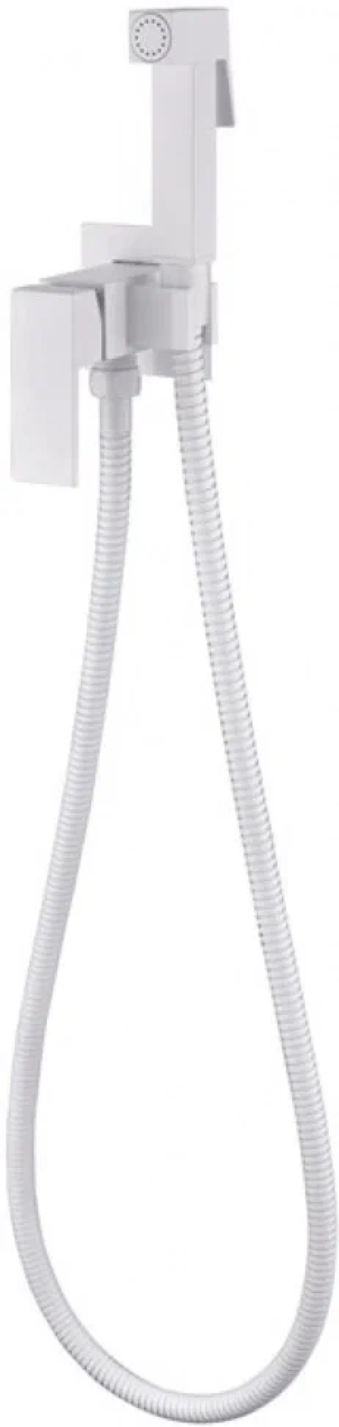 Смеситель встраиваемый с гигиеническим душем Grocenberg G B002 Белый, керамический картридж