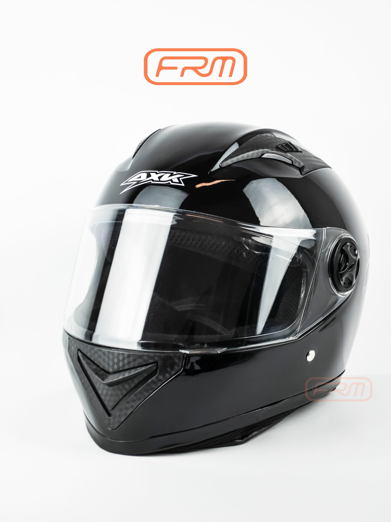 Мотошлем интеграл AXK черный глянцевый