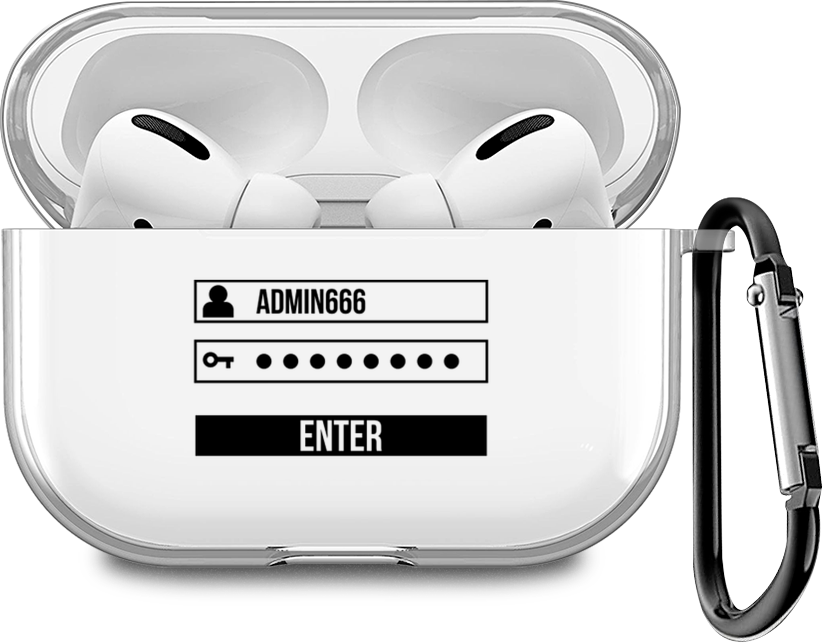 Силиконовый чехол для наушников Airpods Pro 2 Login