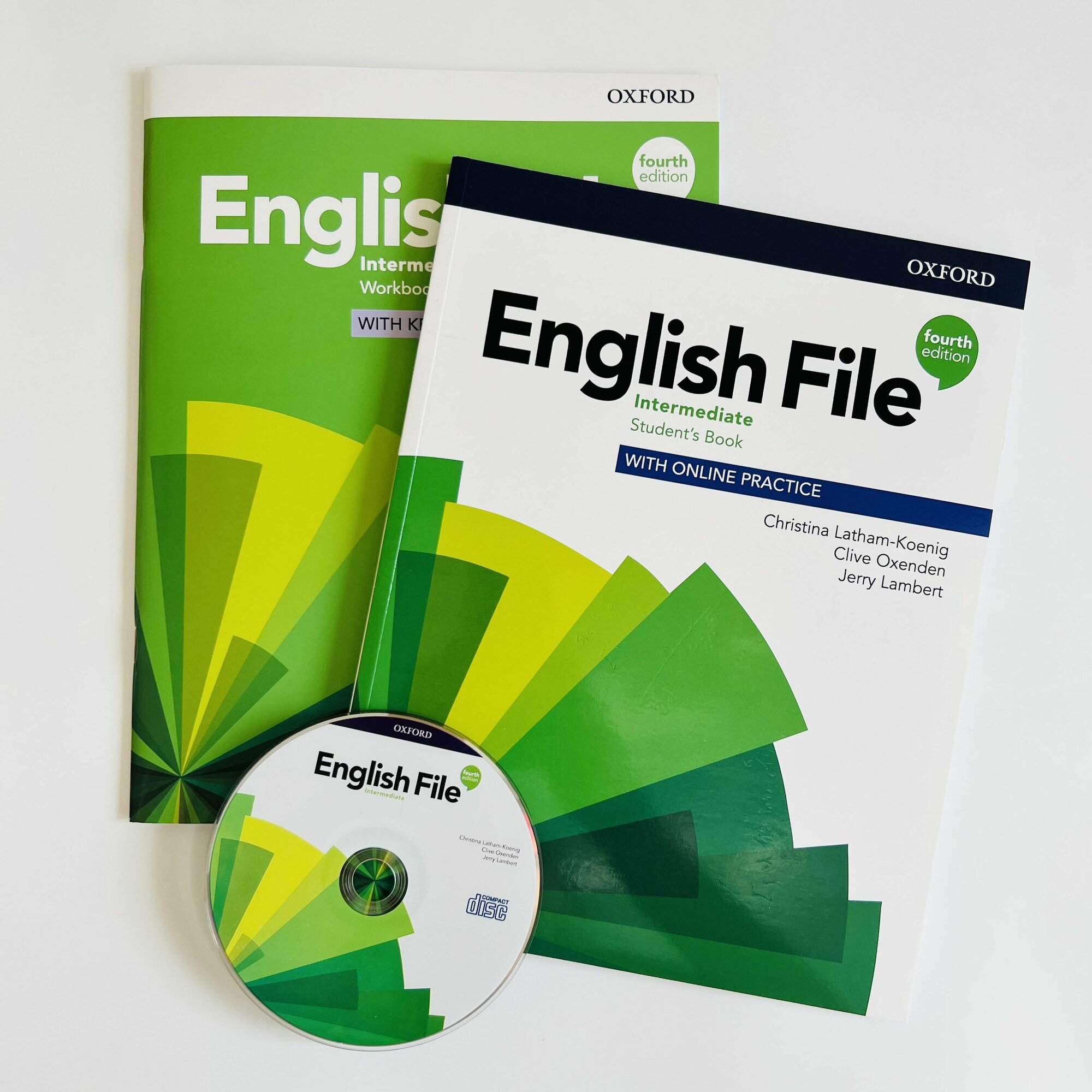 English File intermediate 4th edition. Полный комплект: Students Book (учебник) + Workbook (рабочая тетрадь) + Диск