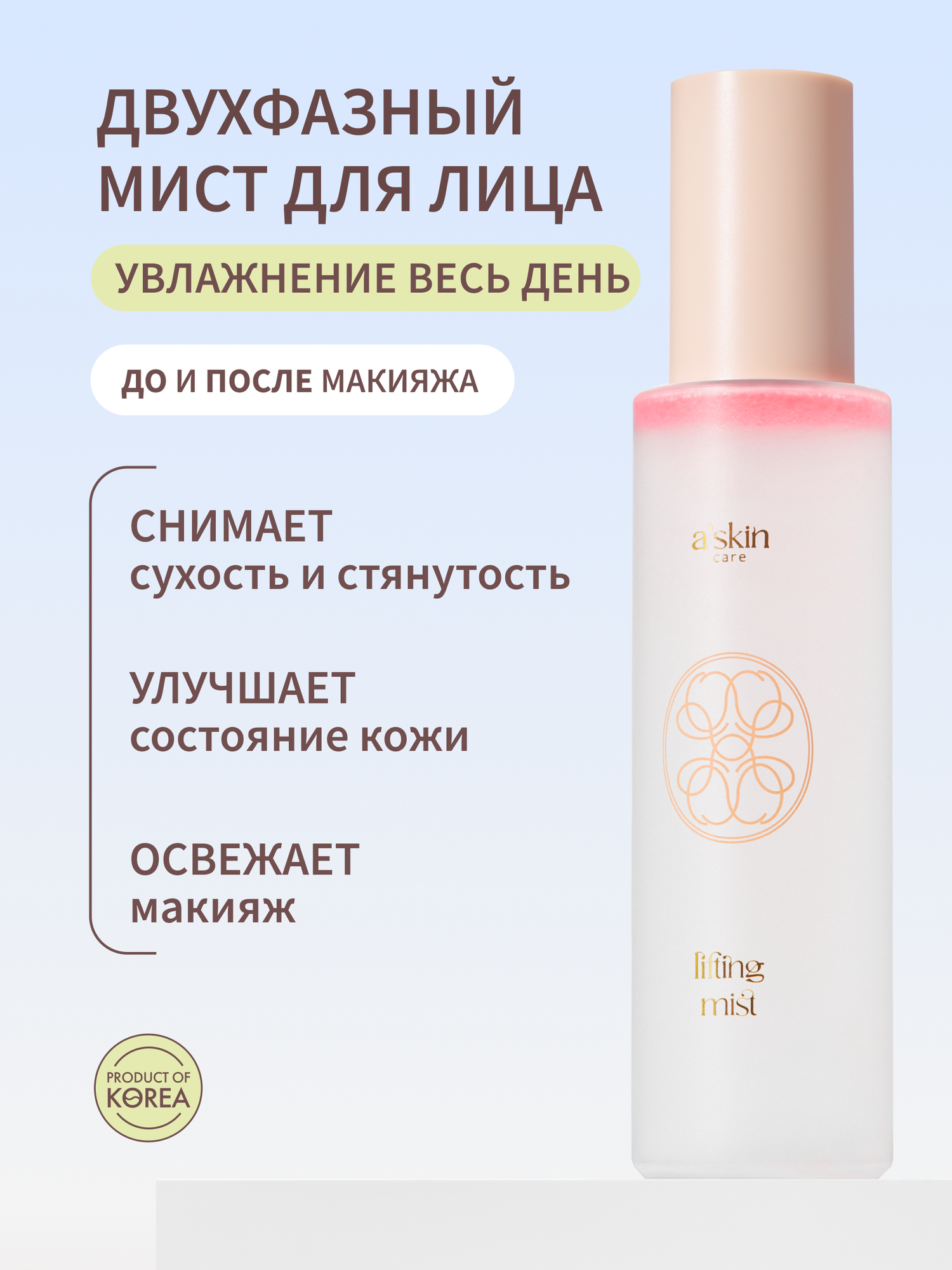 Мист спрей для лица увлажняющий askin care