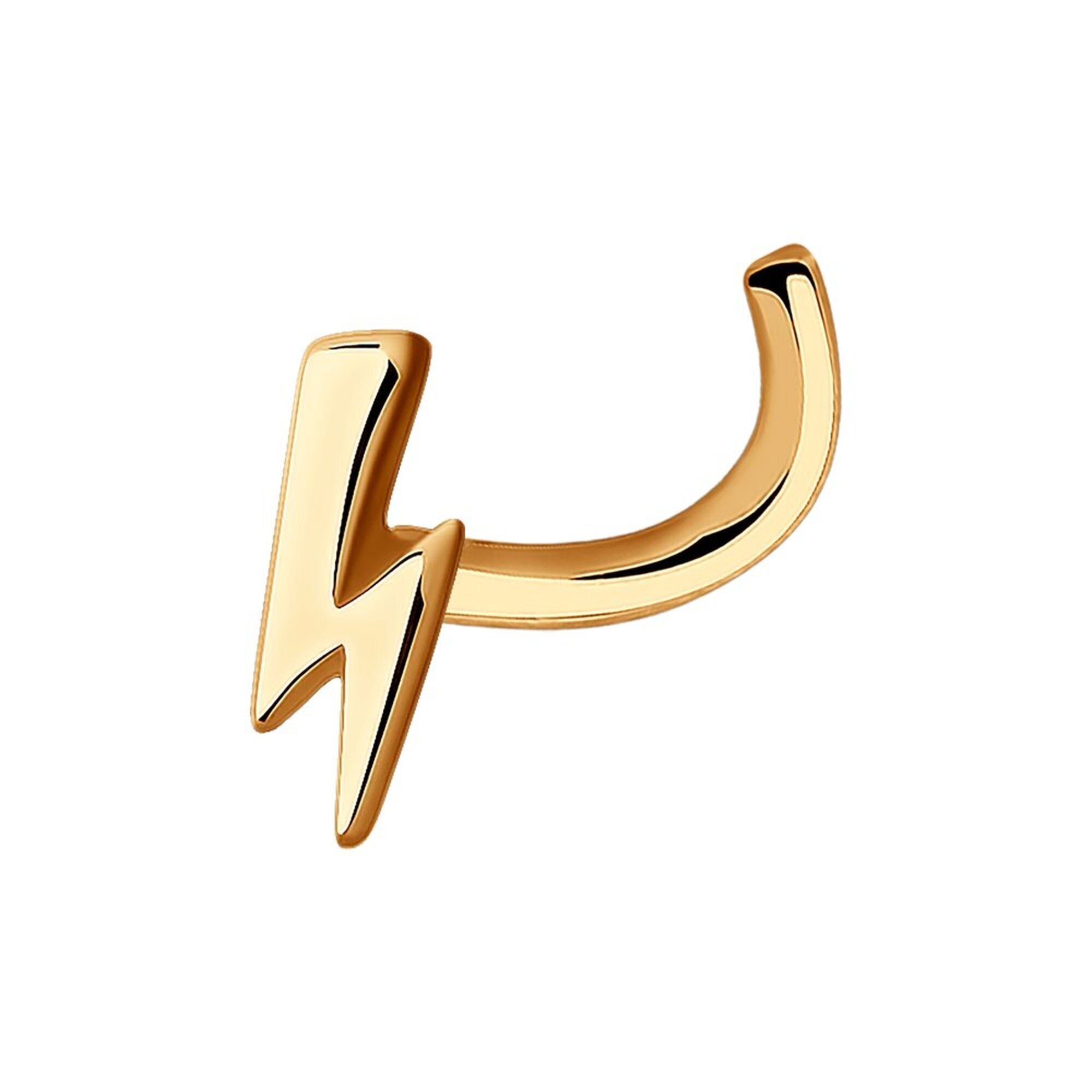 Пирсинг в нос Diamant online, красное золото, 585 проба