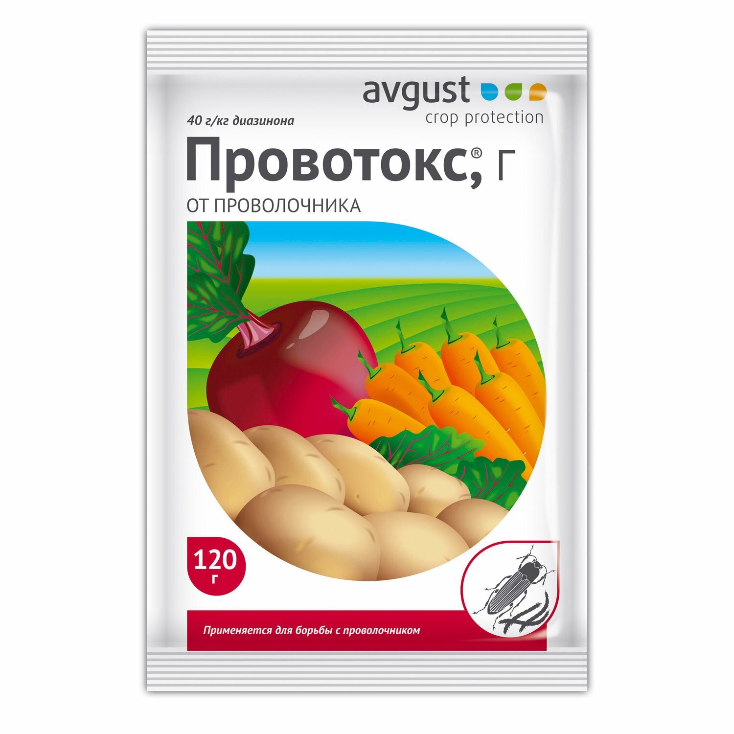 Гранулы от проволочника на картофеле Avgust Провотокс, 120 г