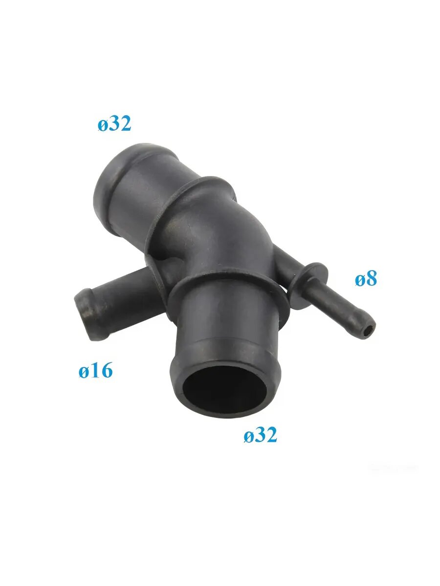 Фланец, тройник системы охлаждения(1 J0121087 C)