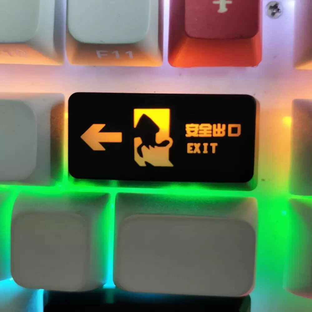 Кастомные кейкапы для клавиатуры Backspace and Enter, черный цвет