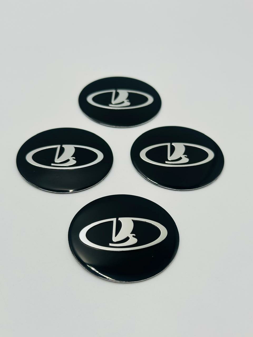 Наклейки на колесные диски Lada Алюминий 45мм