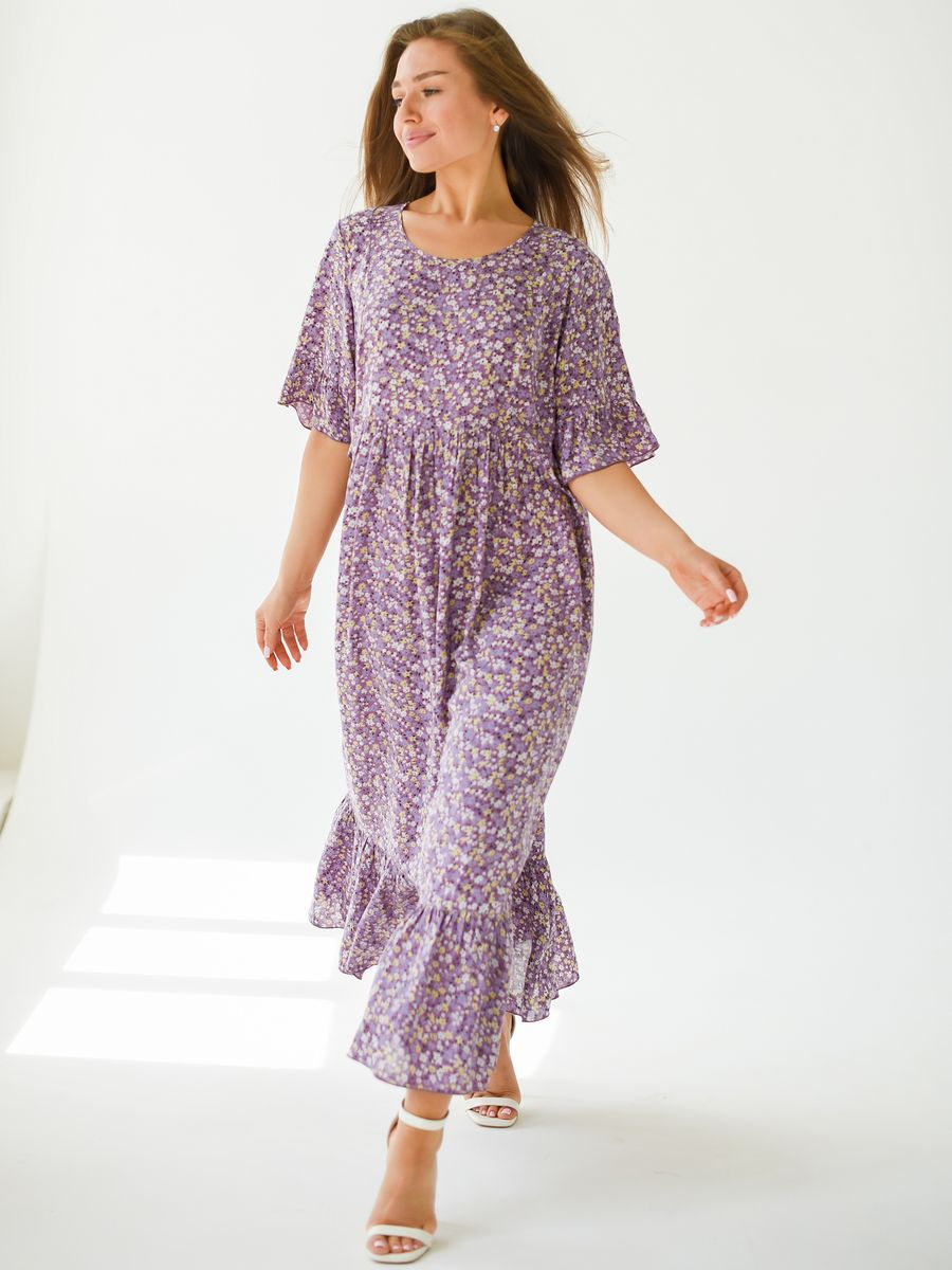 Платье Текстильный Край платье