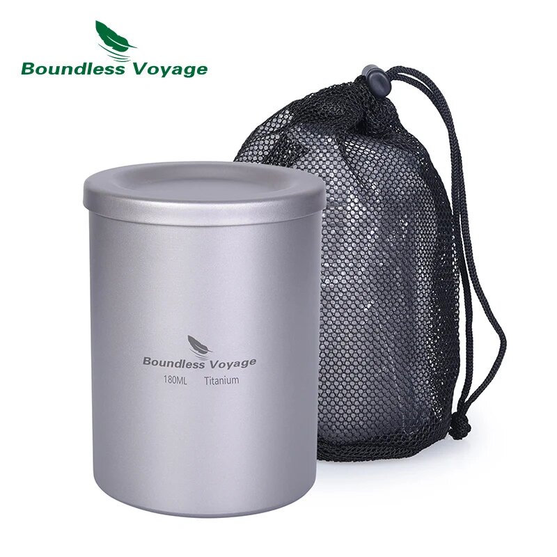 Портативная титановая чашка Boundless Voyage Ti3021 D