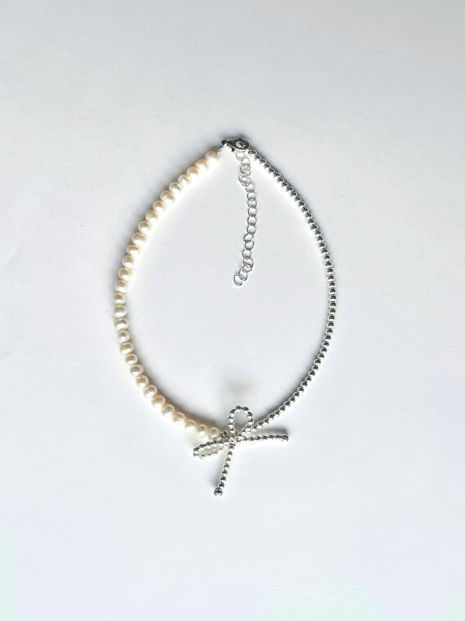 Чокер Businka, гематит, жемчуг культивированный