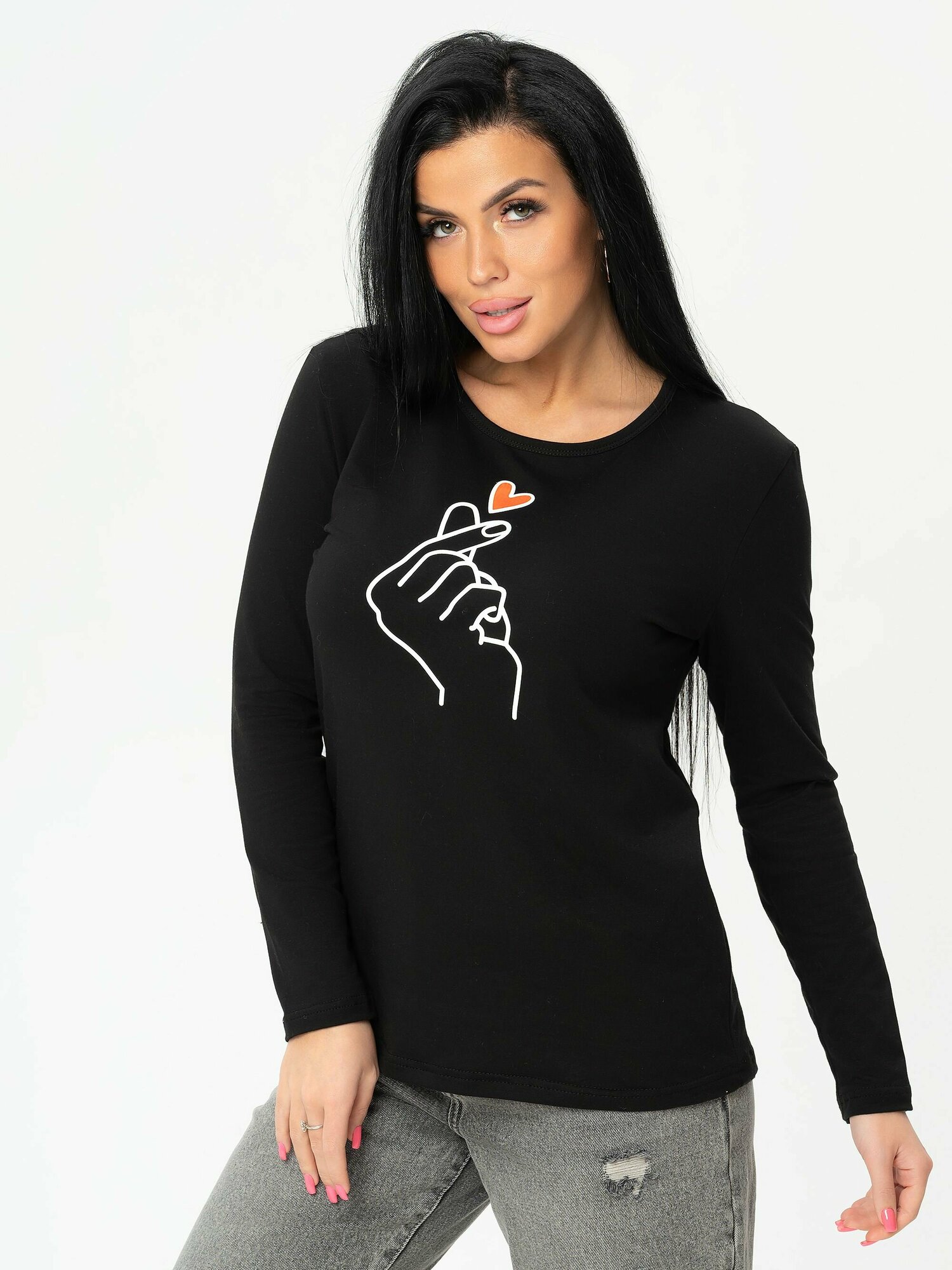 Лонгслив Трикотажные сезоны Лонгслив с длинным рукавом повседневный