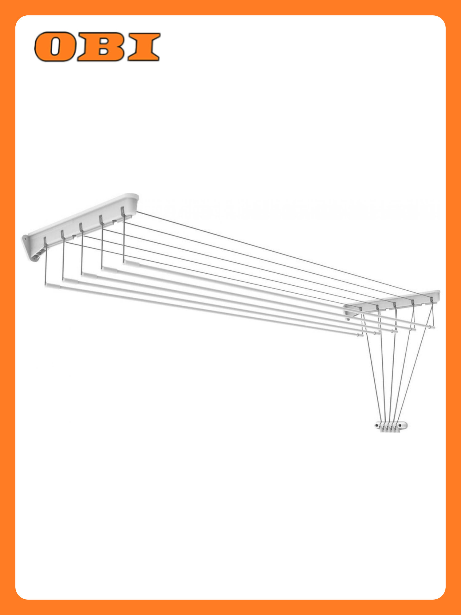 Сушилка Ника настенно-потолочная 8 м, белый