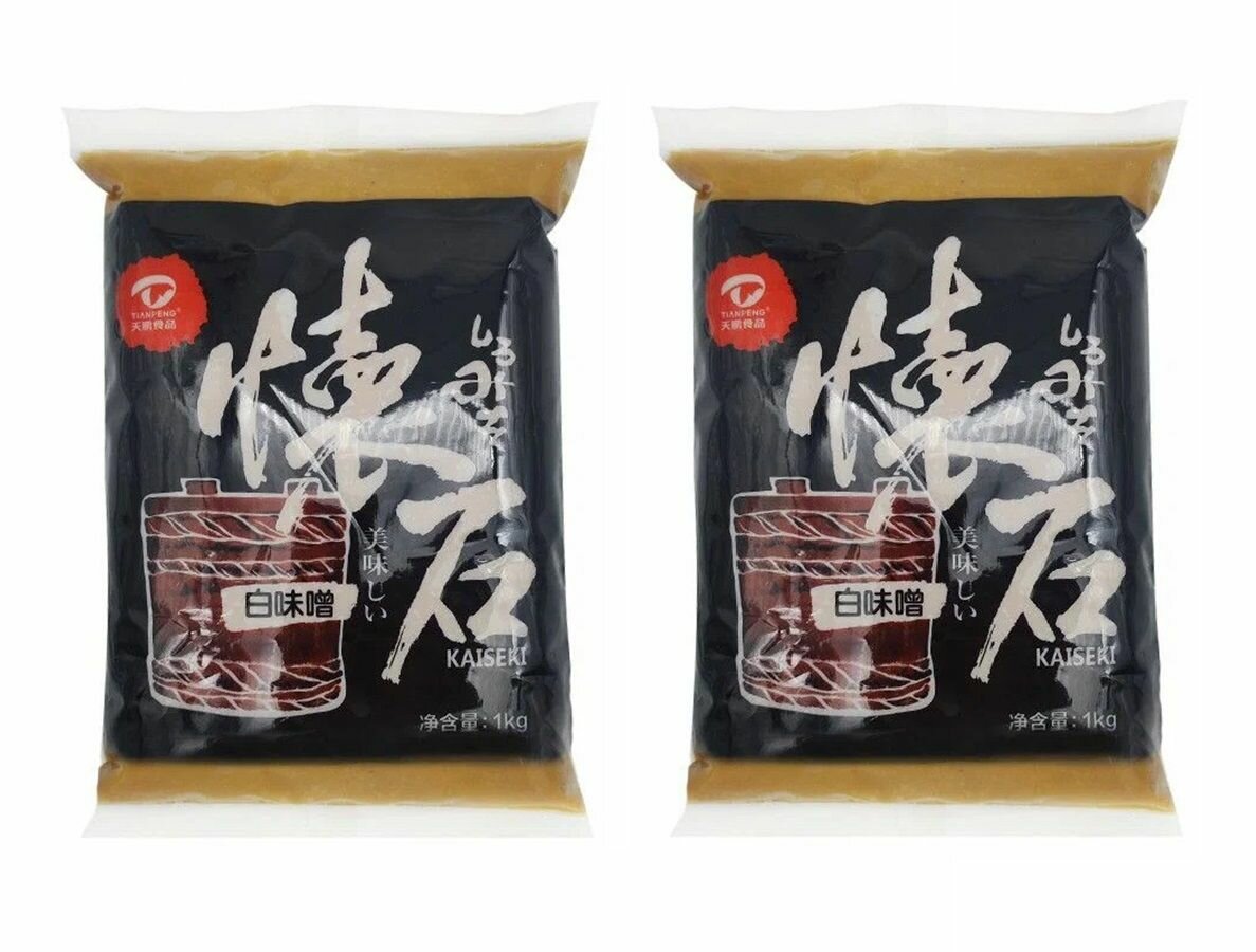 Натуральная соевая широ мисо паста Kaiseki Shiro miso, светлая, 1 кг х 2шт
