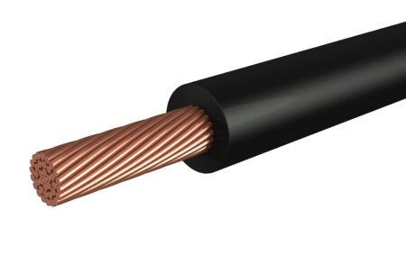 Провод пугвнг-ls ( ПВ-3), 1х6мм2, 10 метров, Черный