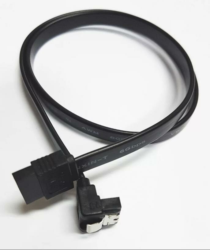 Кабель 5bites SATA - SATA ( SATA3-7 P L45 S), черный